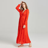 Women Dresses Summer Vacation V-neck Button Dress