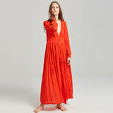 Women Dresses Summer Vacation V-neck Button Dress