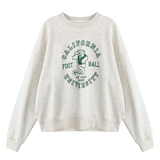 Diana Harvard Sweatshirt Cartoon Print Sweatshirt