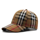 Vintage Check Baseball Cap