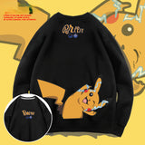 Men and Women Pokemon Pikachu Hoodie Pikachu Joint Name Sweater for Men and Women