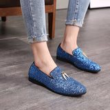 Indo Western Shoes Casual Leather Shoes Fashionable Bright Leather Men's Shoes Peas Shoes
