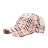 Vintage Check Baseball Cap Color Plaid