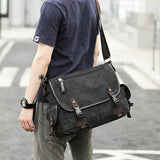 Sling Bags for Men Canvas Bag Men's Shoulder Messenger Bag