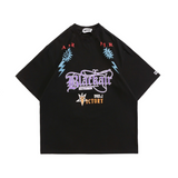 Blackair T Shirt Summer Gothic Printed Short Sleeve T-shirt