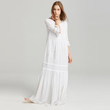 Women Dresses Bohemian Embroidered Maxi Dress