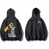 Tom and Jerry Hoodie Couple Sweater Hooded Autumn and Winter Coat