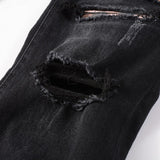 Amiri Jeans Casual Hip Hop Wash Splash-Ink Painted Slim Jeans Casual Fashionable 841