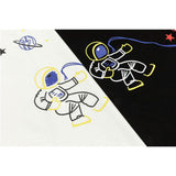 Men T Shirt Summer Casual Tops Men's Clothes Summer Wear Retro Men's round Neck Short Sleeve Casual Cartoon Rocket