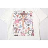 Men's T-shirt Summer Casual Tops Printed Short Sleeve T-shirt Men's round Neck Half Sleeve Street Fashion Loose Half Sleeve