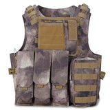 Tactics Style Men's Outdoor Vest Tactical Vest Tactical Vest Vest Multi-Functional Vest Field Defense Vest