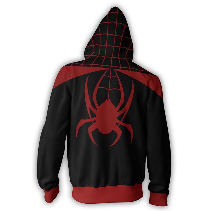 Spider Man Hoodie 3D Zipper Hooded Sweatshirt