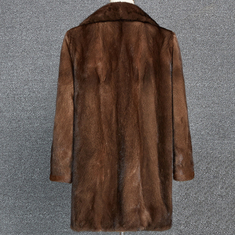 Beaver Coat Men Mink Fur Men's Winter Coat