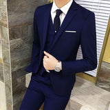 Seersucker Suit Tuxedo Three-Piece Suit Small Suit