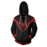 Spider Man Hoodie 3D Zipper Hooded Sweatshirt