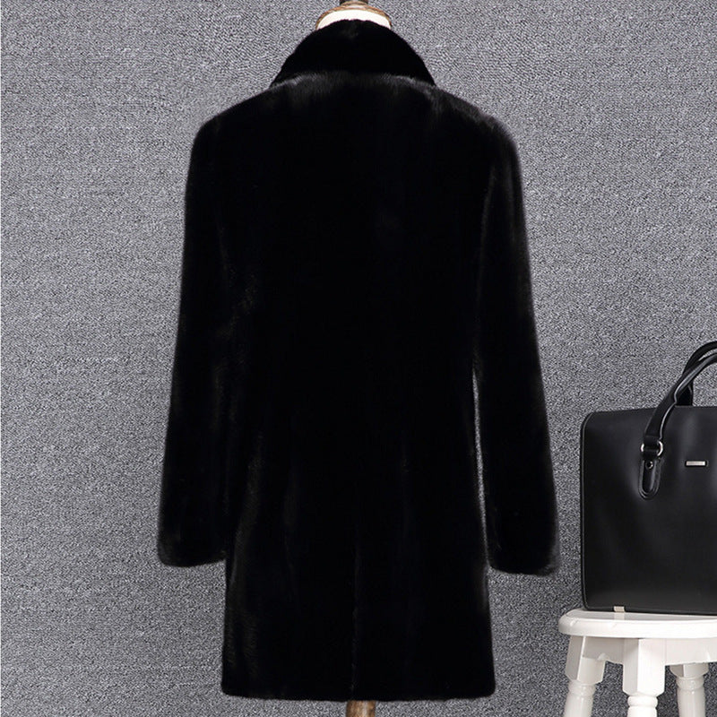 Beaver Coat Men Fall Winter Men Coat plus Size Casual