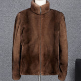 Beaver Coat Men Hooded Coat Marten Overcoats Men's Coat