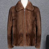 Beaver Coat Men Hooded Coat Marten Overcoats Men's Coat