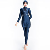 Burkini Muslim Swimwear Sequin Stitching Slim Three-Piece Split Beachwear