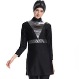 Burkini Muslim Swimwear Sequin Stitching Slim Three-Piece Split Beachwear