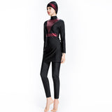 Burkini Muslim Swimwear Sequin Stitching Slim Three-Piece Split Beachwear