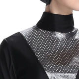 Burkini Muslim Swimwear Sequin Stitching Slim Three-Piece Split Beachwear