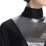 Burkini Muslim Swimwear Sequin Stitching Slim Three-Piece Split Beachwear