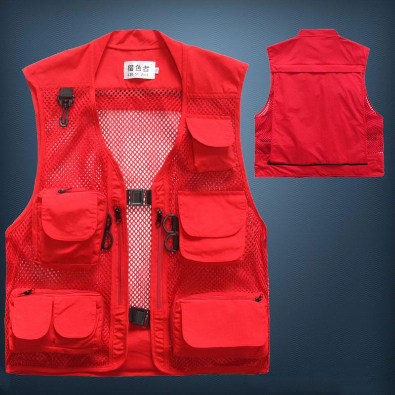 Men Utility Vest Work Zipper Tactical Work Vest Slim Pocket Jacke Men's Multi-Pocket Summer Outdoor Casual and Comfortable