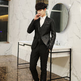 Seersucker Suit Dress Vest Three-Piece