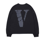 Vlone Sweatshirt Personality Print Oversize Men and Women Couple Long Sleeve Loose Hip Hop Style