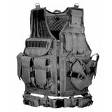 Tactics Style Men's Outdoor Vest Tactical Vest Black Tactical Vest Multifunction Tactical Vest