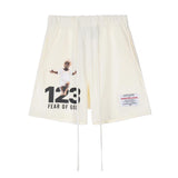 Rrr123 Shorts 123 Printed Drawstring Sports Shorts
