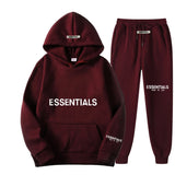 Fear Of God Fog Essentials Hoodie & Sweatpant 2 Piece Set For Men And Women