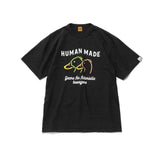 Human Made T-Shirt Green Duck Slub Cotton Men and Women Loose Couple T-shirt