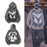 Chito Dog Print Hoodie Autumn and Winter Graffiti Printed Hoodie