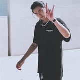 Fog Double Line Loose and Simple Short Sleeve Men and Women Couple Tshirt Fear Of God