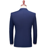 Seersucker Suit Leisure Suits For Men Coat Two-Piece Set