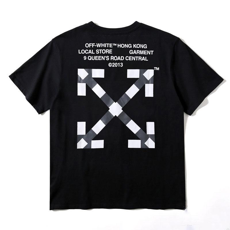 Off White T Shirt Arrow Print Short Sleeve Tshirt Plus Size Top Owt  Casual