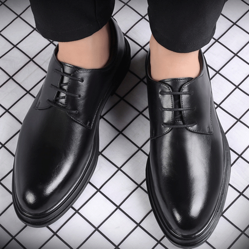 Indo Western Shoes Thick Sole Simple Men's Leather Shoes