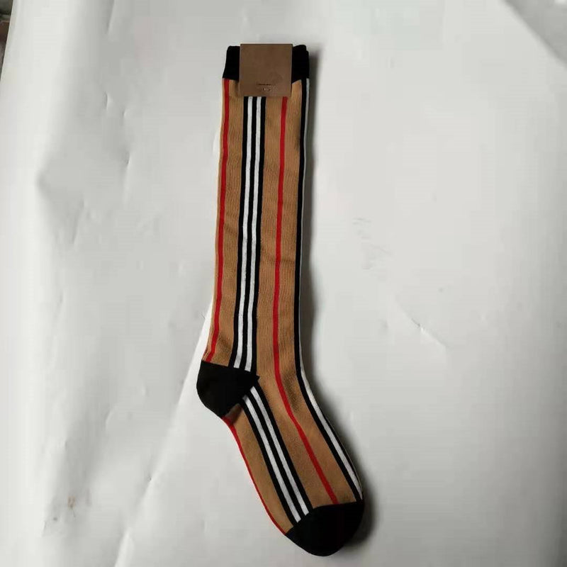 Classic Color Block Striped Socks  The Lower Leg Thigh High Socks