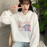 Tom and Jerry Hoodie Sweater Women's Mickey Mouse Large Size Casual