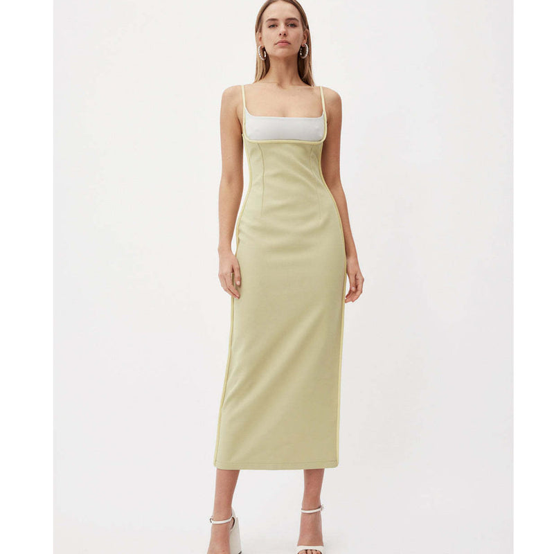 Emily Ratajkowski Dress Sleeveless Cold-Shoulder Sexy Slip Dress