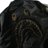 BAPE Varsity Jacket Male Shark Flight Suit Coat