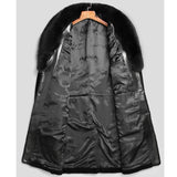 Beaver Coat Men's Collar Fur Coat Slim Fit Marten Overcoats