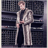 Beaver Coat Men Autumn and Winter Lapel Slim Fit Winter Clothing Coat