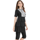 Burkini Swimwear Muslim Fashion Outfits Ladies Conservative Beach Swimsuit Sun Protection Beachwear