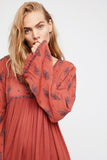 Women Dresses Embroidered Pattern Dress
