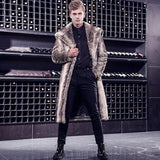 Beaver Coat Men Autumn and Winter Lapel Slim Fit Winter Clothing Coat