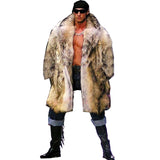 Beaver Coat Men Fall Winter Men Fur Coat Overcoat plus Size
