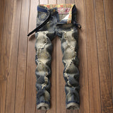 J Shaped Jeans Autumn and Winter Trade Men's Jeans Men's Slim Fit